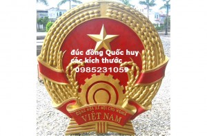 Quốc huy bằng đồng - Đúc Đồng Tâm Thái - Công Ty TNHH Mỹ Nghệ Tâm Thái